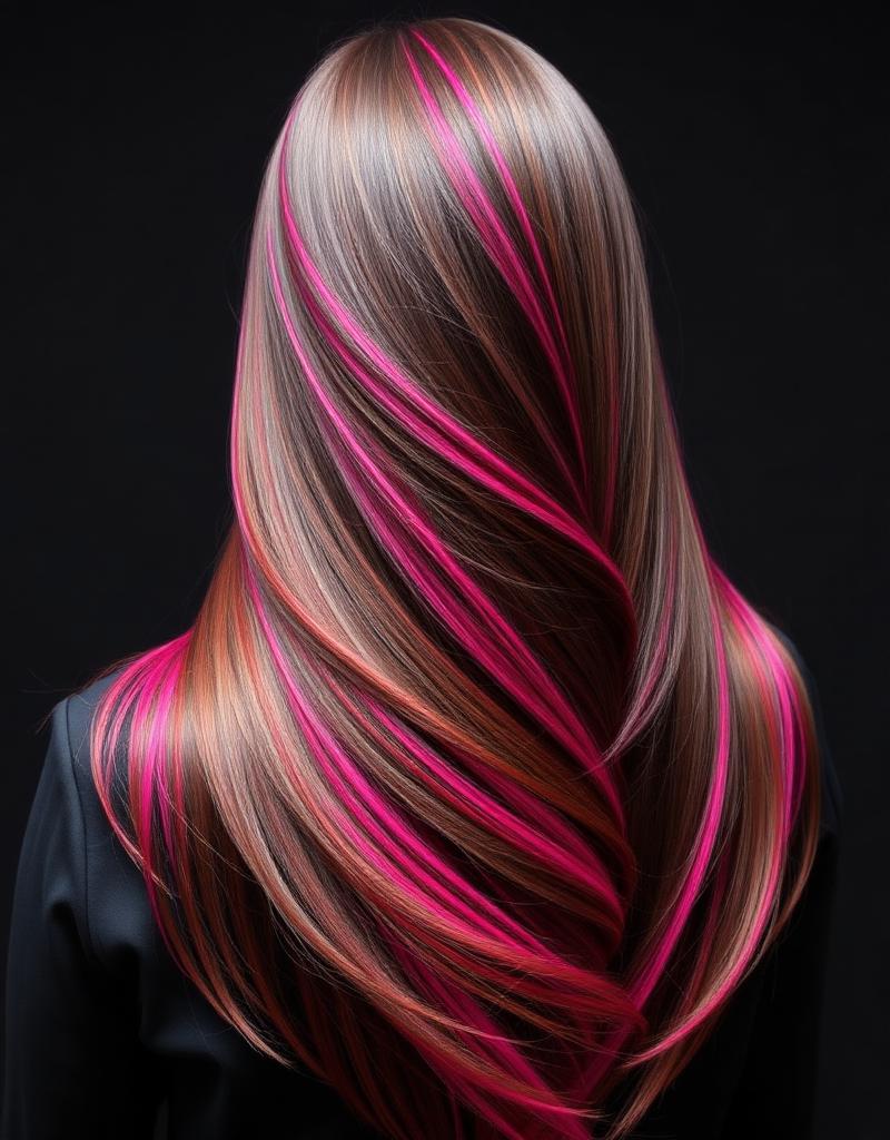 Trabalho de Bruna Teixeira — Colorista — ruivos, vermelhos e madeixas cor-de-rosa